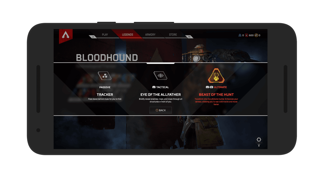 Apex Legends Bloodhound Info In-Game